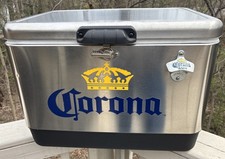 COLEMAN CORONA Beer 54 qt Steel Belted COLEMAN 6150 6155 COOLER Icebox 85 Cans