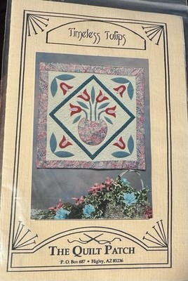 The Quilt Patch pattern ''Timeless Tulips'' Wall Hanging 27'' x 27'' new