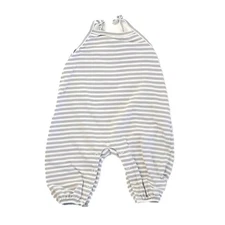 Quincy Mae Smocked Jumpsuit Periwinkle Stripe Baby One-Piece 3-6 Months