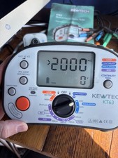 kewtech kt63 multifunction tester - Working - Calibration Expired