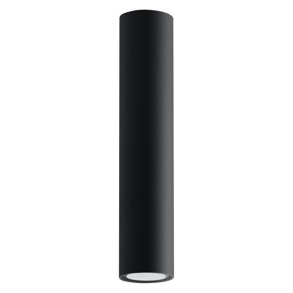 Plafonnier noir GU10 Lagos en acier pour éclairage cuisine moderne