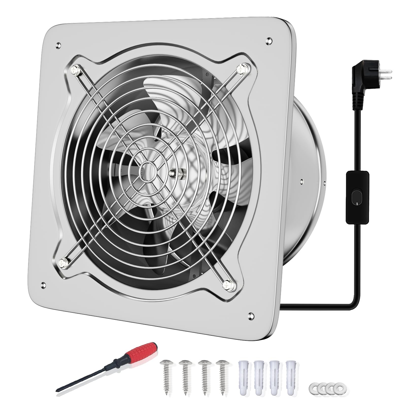 FanGoFast 150mm Ventola Aspirazione Bagno 525 m³/h Aspiratore (n9o)