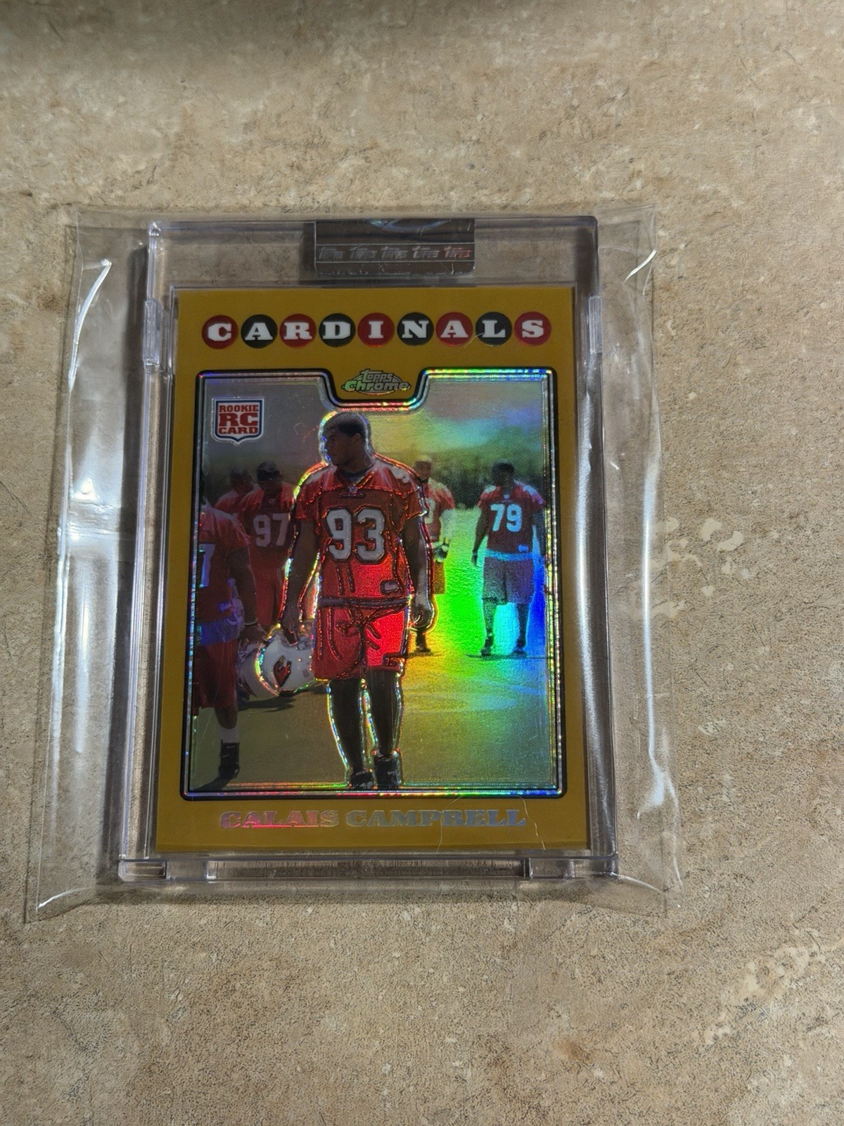Calais Campbell Topps Chrome #TC239 Gold Refractor