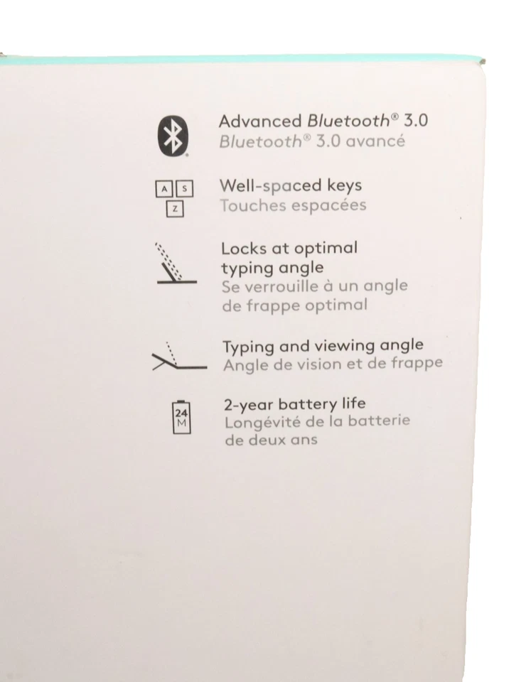 NEW Logitech Universal Keyboard Case for 9" & 10" iPad Android Tablet - Image 3 of 4