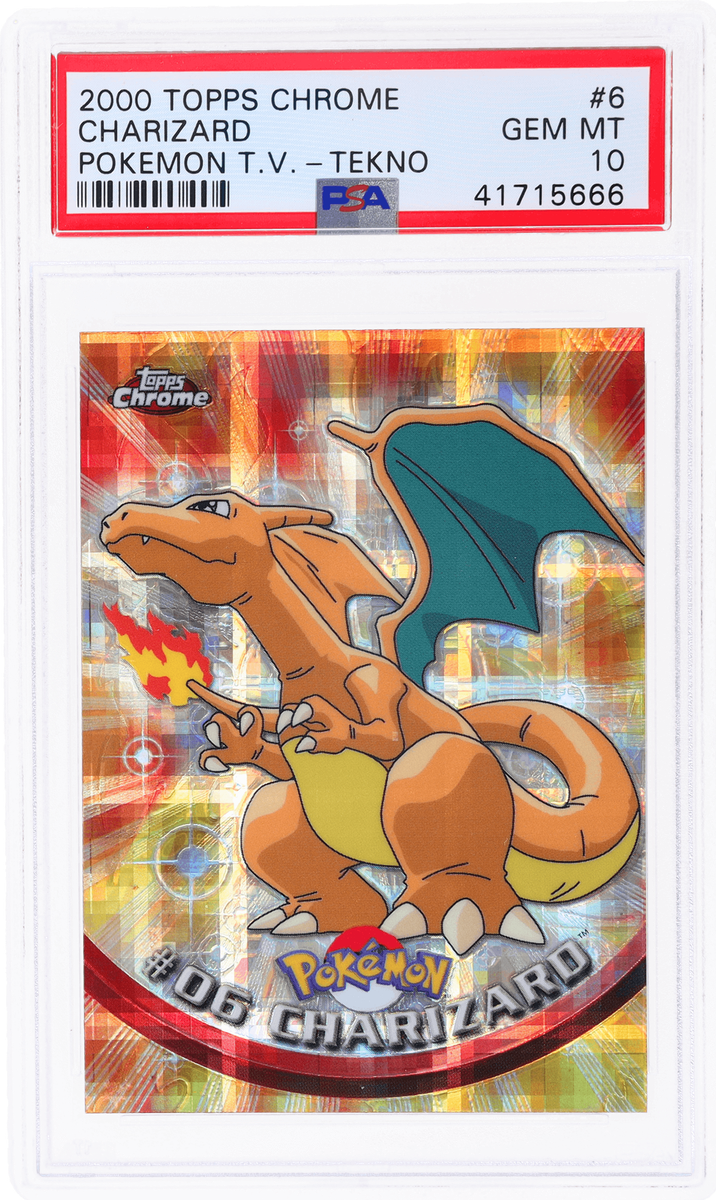 2000 Topps Chrome Pokemon Charizard Pokemon Tv Tekno #6 PSA 10 | eBay