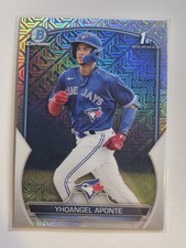 2023 Bowman Chrome 1st Mojo Refractor Yhoangel Aponte BCP-110