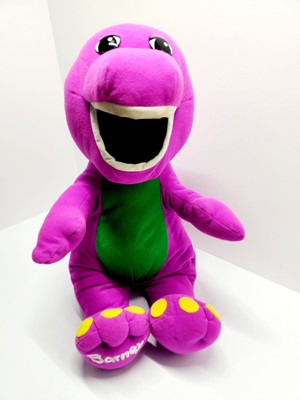 Vintage 1992 Playskool Talking Barney Plush Dinosaur Toy #71245 Tested Works