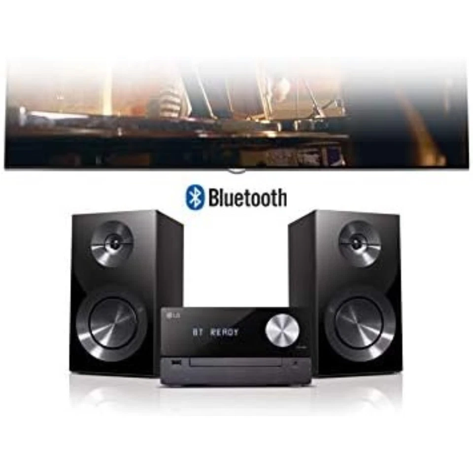 100W Micro HiFi Stereo System | Bluetooth DAB Radio | CD Player USB | TV Sync - Image 3 of 4