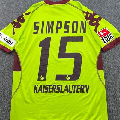 Kaiserslautern 2006 2007 Away Josh Simpson Match Worn Football Jersey XL Kappa