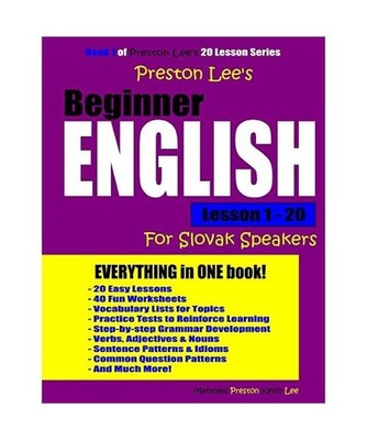 Preston Lee's Beginner English Lesson 1 - 20 For Slovak Speakers 