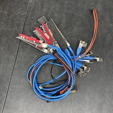 Tested Working GPU Risers Lot Of 7 And Cables SU06262020