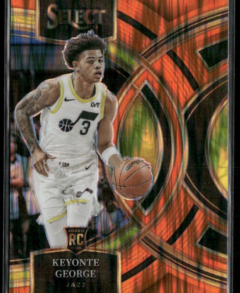 2023-24  Select - Premier Level Keyonte George #109 Orange Flash Prizm (RC)