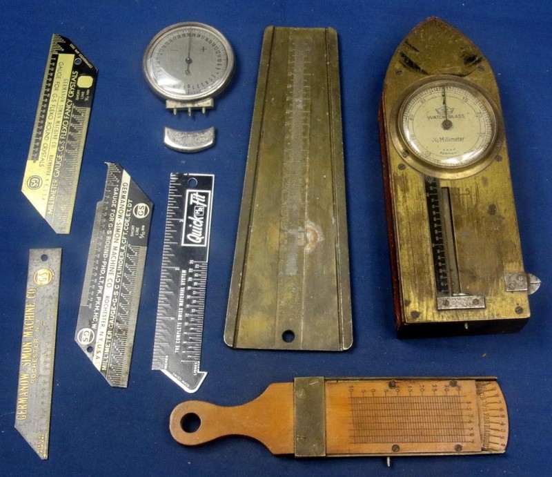 SS-353 Watch crystal measuring tools. Swartchild gauge, Diopter or lens clock, G