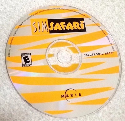 Sim Safari (PC, 1998, Electronic Arts Maxis) Game Disc Artwork - Disc Only