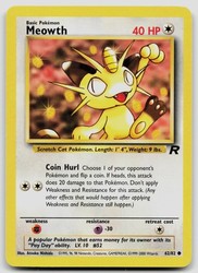 Meowth 62/82 Team Rocket Unlimited Common