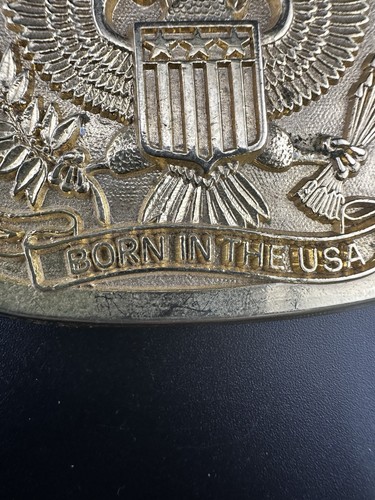 Born in the USA Strong Free Proud EPluribus Unum Eagle Seal Belt Buckle R.M Fay - Picture 4 of 10