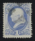 CKStamps: US Stamps Collection Scott#134 1c Franklin Used CV$200