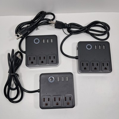 3 Wi-Fi Smart Power Strip Plug   3 USB & 3 Outlets, UL Works with Alexa & Google