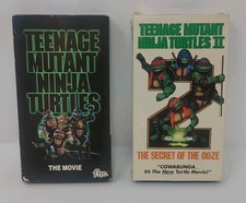 Teenage Mutant Ninja Turtles 1 2 VHS Lot