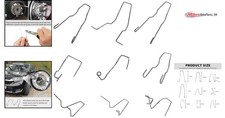 Stainless Steel Headlight Spring Clips - 9PCS Set for Most Vehicles H1/H3/H4/H7