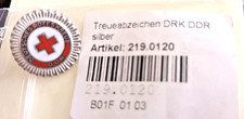 DDR-"Rotes Kreuz-Treueabzeichen" in Silber für 20 Jahre-