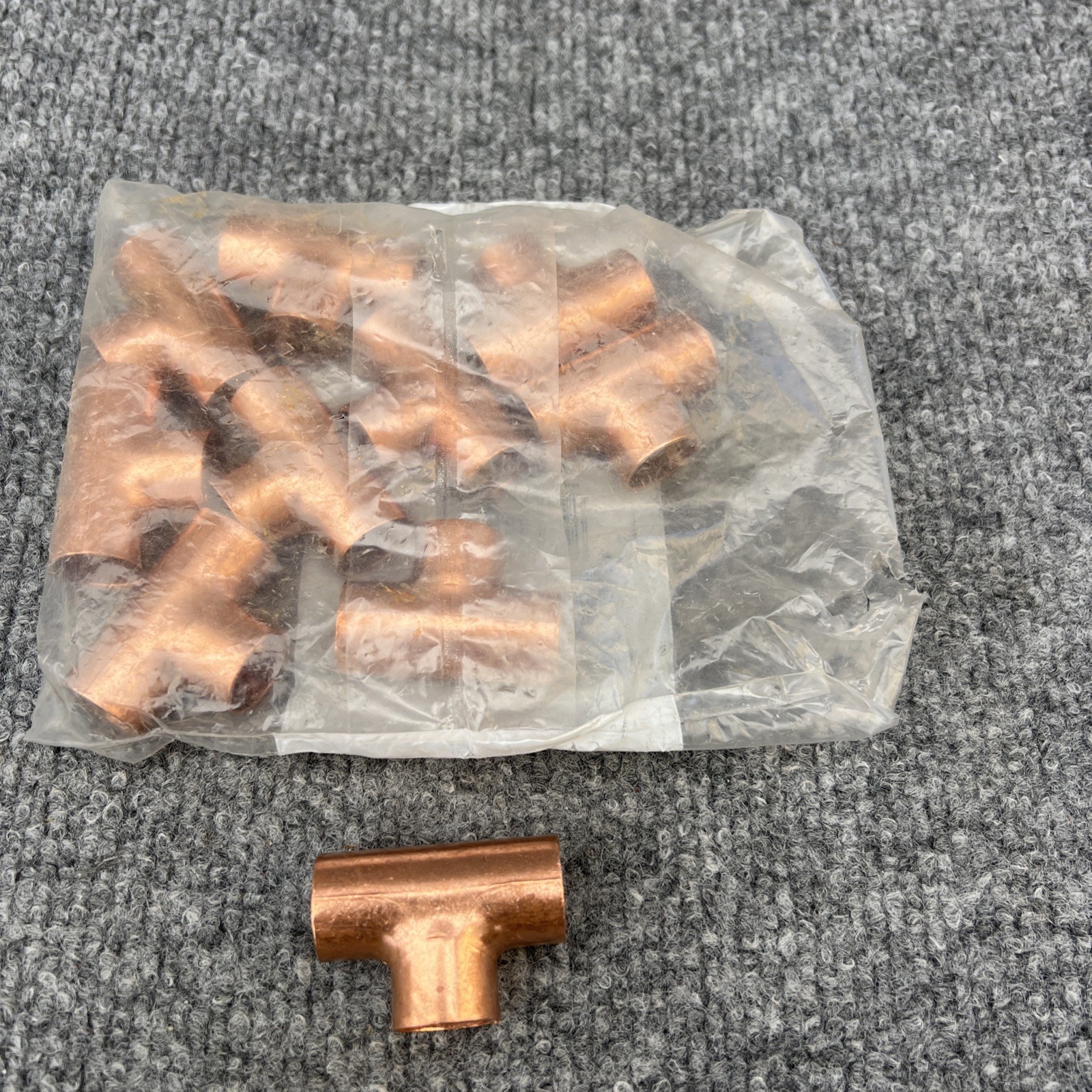 EVERBILT CP611 COPPER 1/2" TEE C x C x C Lot Of 10