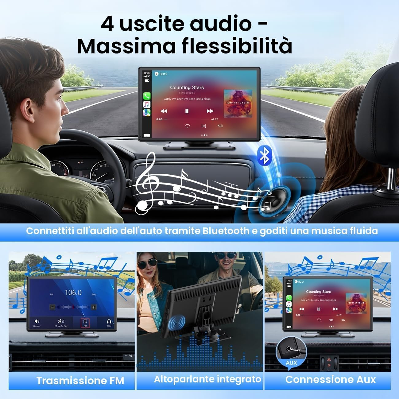 OFFERTA: Schermo Auto 9 Pollici Wireless CarPlay Android Auto - Subito! - 4