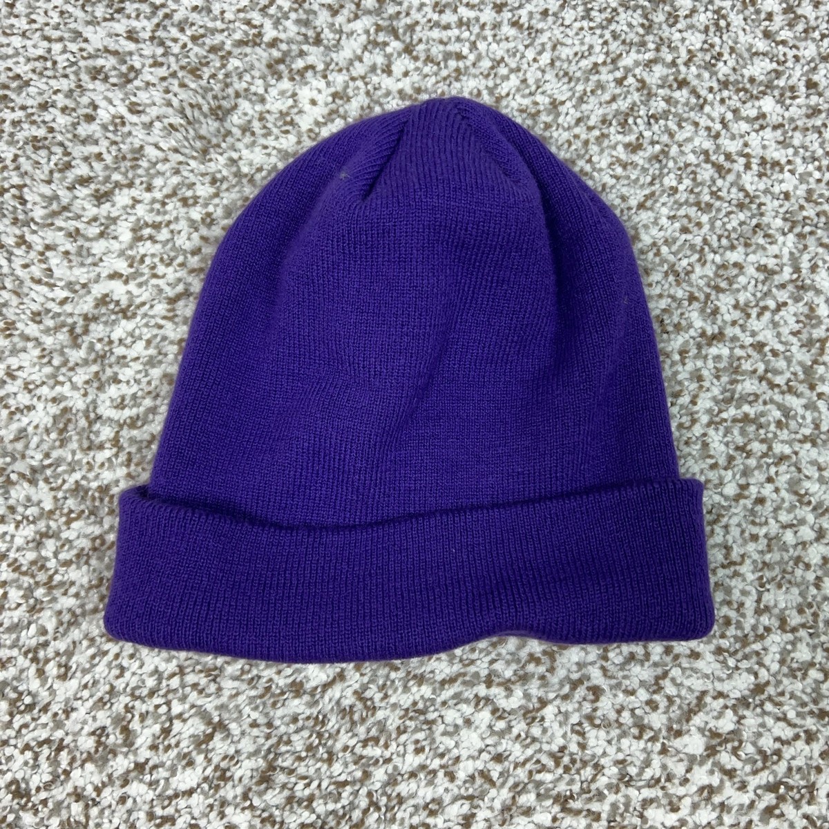 Minnesota Vikings Hat Beanie Mens One Size Purple NFL Football