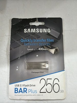 Samsung BAR Plus 256 GB USB 3.1 Flash Drive - Champagne/Silver