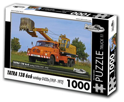 Puzzle TRUCK 11 - Tatra 138 6x6 autobagr D-032a (1959 - 1972) 1000 Teile