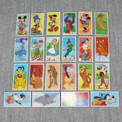 DISNEY Brooke Bond Tea Cards 20+ Magical World Disney Vintage 1989 Doubles Lot
