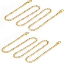 Gold Purse Chain Crossbody Strap 2PCS Long Belt Chain for Bags Purses Handbags