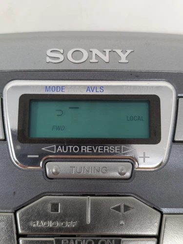 SONY Walkman WM-FX491 cassette player radio Auto Rev Mega Bass Vintage 1980-Read