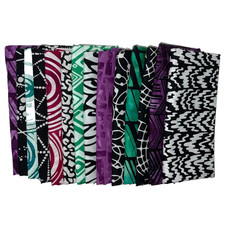 POUND PACK PLUS 491 100 Cotton Batiks Handpaint Fabric Scrap Purple Green