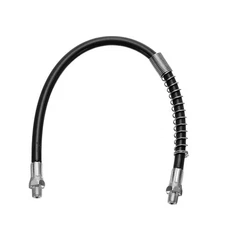 Grease Gun Hose 15.7" 10000 PSI Spring Flex Grease with 1/8" NPT Thread Black