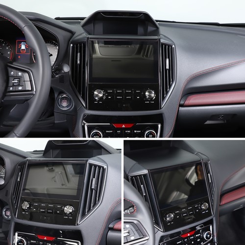 Glossy Piano Black Center Screen Outer Trim Sticker For Subaru Forester SK 2024 - Picture 23 of 24