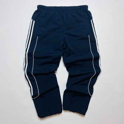 Adidas Vintage 2000s Y2K Track Pants Hose Jogginghose Baggy Fit Herren blau M-L
