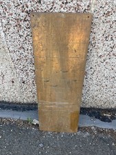 Vintage Brass Door Kickplate Kick Plate Bumper Guard Hardware Antique 33&rdquo; X 12&rdquo;