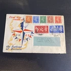 GB GVI 1951 Festival of Britain Registered First Day Cover Full Set Stamps