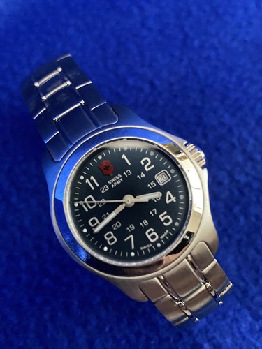Victorinox Swiss Army Women's Officer's Blue Dial Watch - Used
