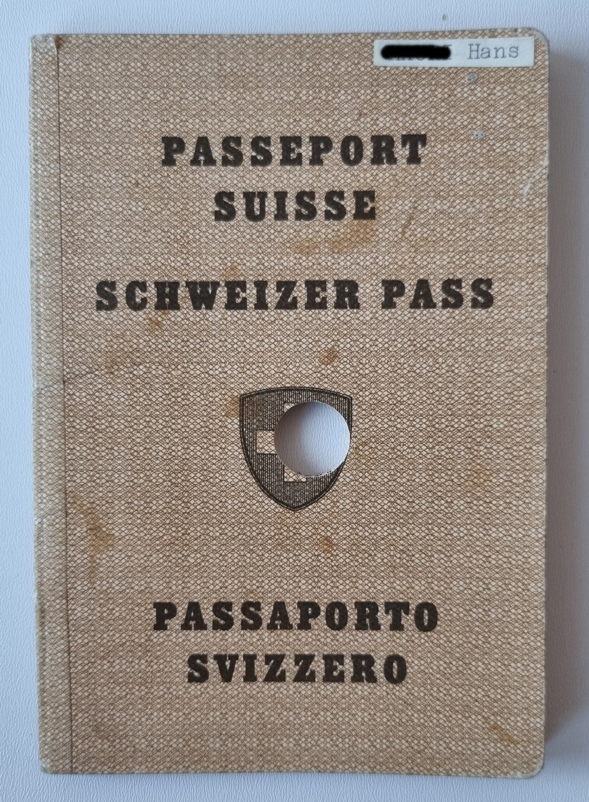 Alter Reisepass eines Herren - Passeport Suisse / Schweiz 1939 - ungültig - 画像1/11