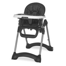Dream On Me Solid Times High Chair, Black - Multiple Recline & Height Positions