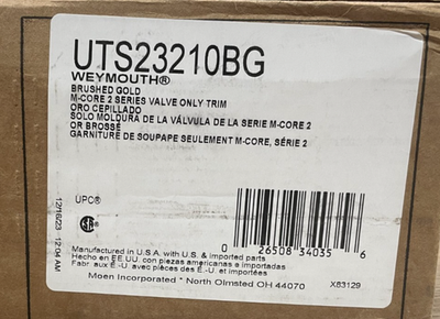 #ad #ad Moen UTS23210BG Weymouth Pressure Balanced Shower Valve Trim Only *READ* $399.99