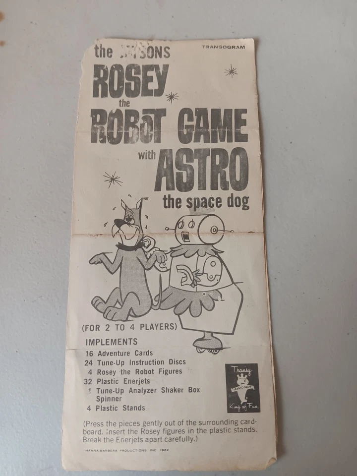 1962 Jetsons: Rosey the Robot Game by Transogram. 💯 Complete - Image 3 of 4