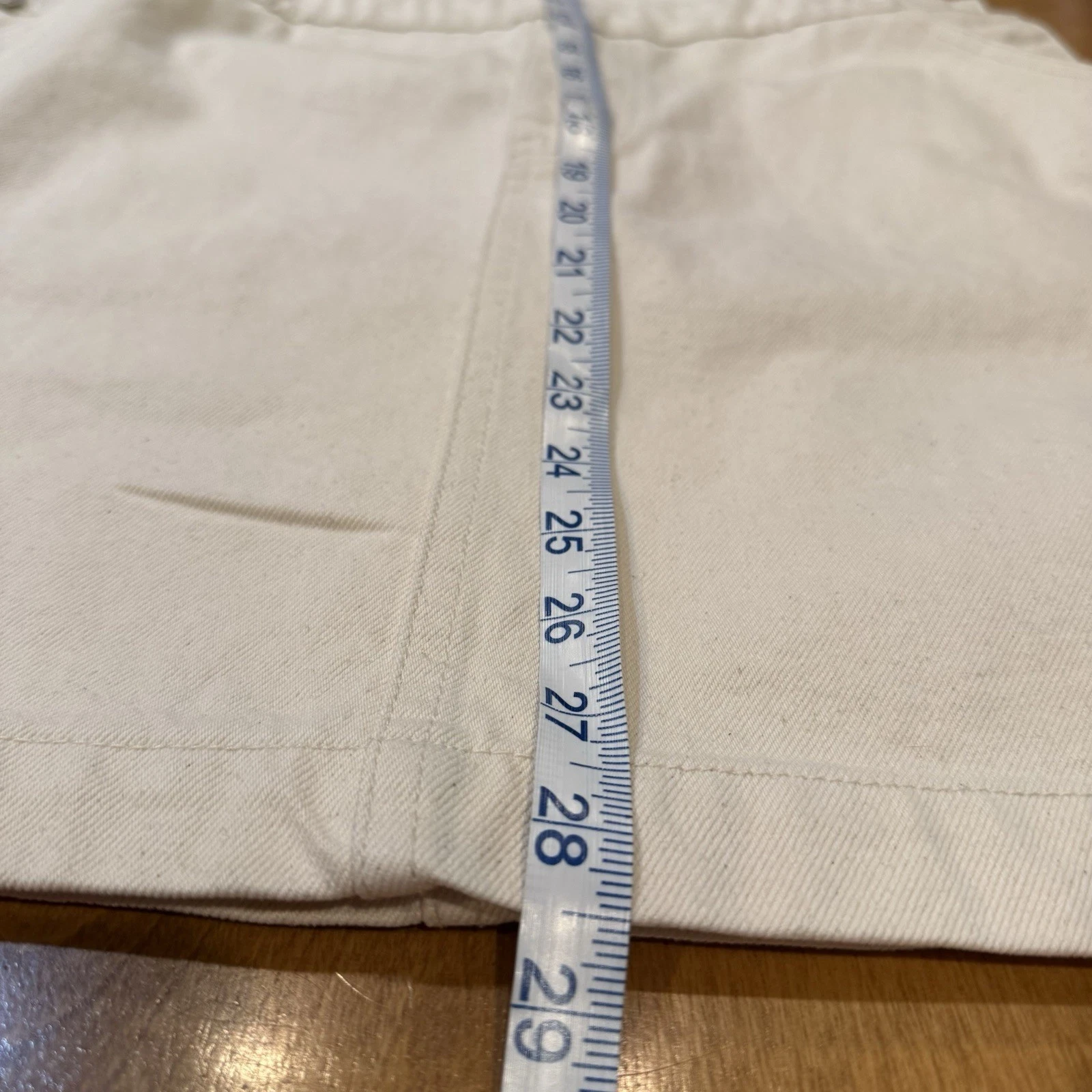 OFF WHITE Abito completo donna junior classico denim bavaglino 10 tasche bianco sporco adorabile nuovo con etichetta