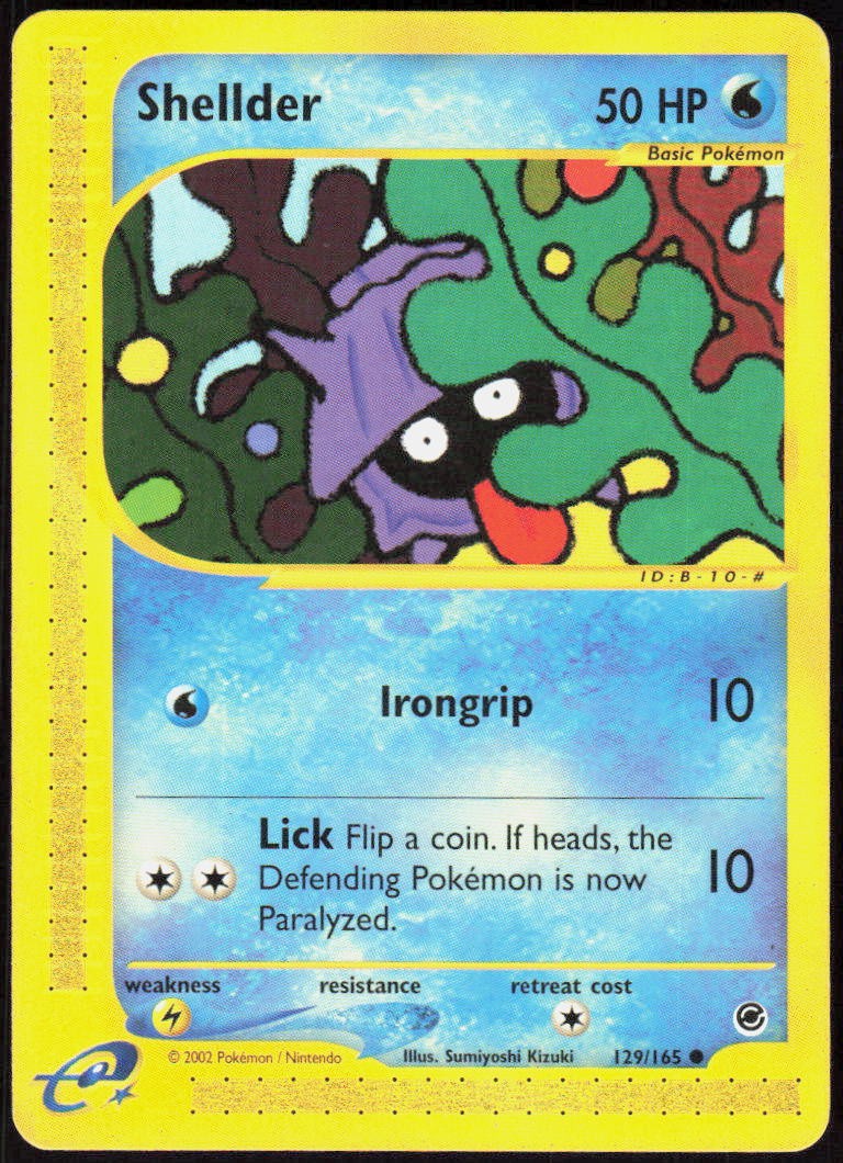 Shellder 129/165 Common Expedition MP Pokemon