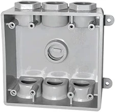 Two Gang Outdoor Weatherproof Electrical Box