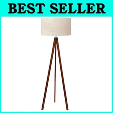 Minimalist Brown Floor Lamp, 1000 Lumens