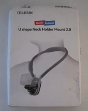 1 TELESIN U-Shape Neck Holder Mount for GoPro & Action Cameras Quick Release