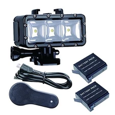  Waterproof High Power Dimmable Dual Battery Fill Night Diving Underwater 
